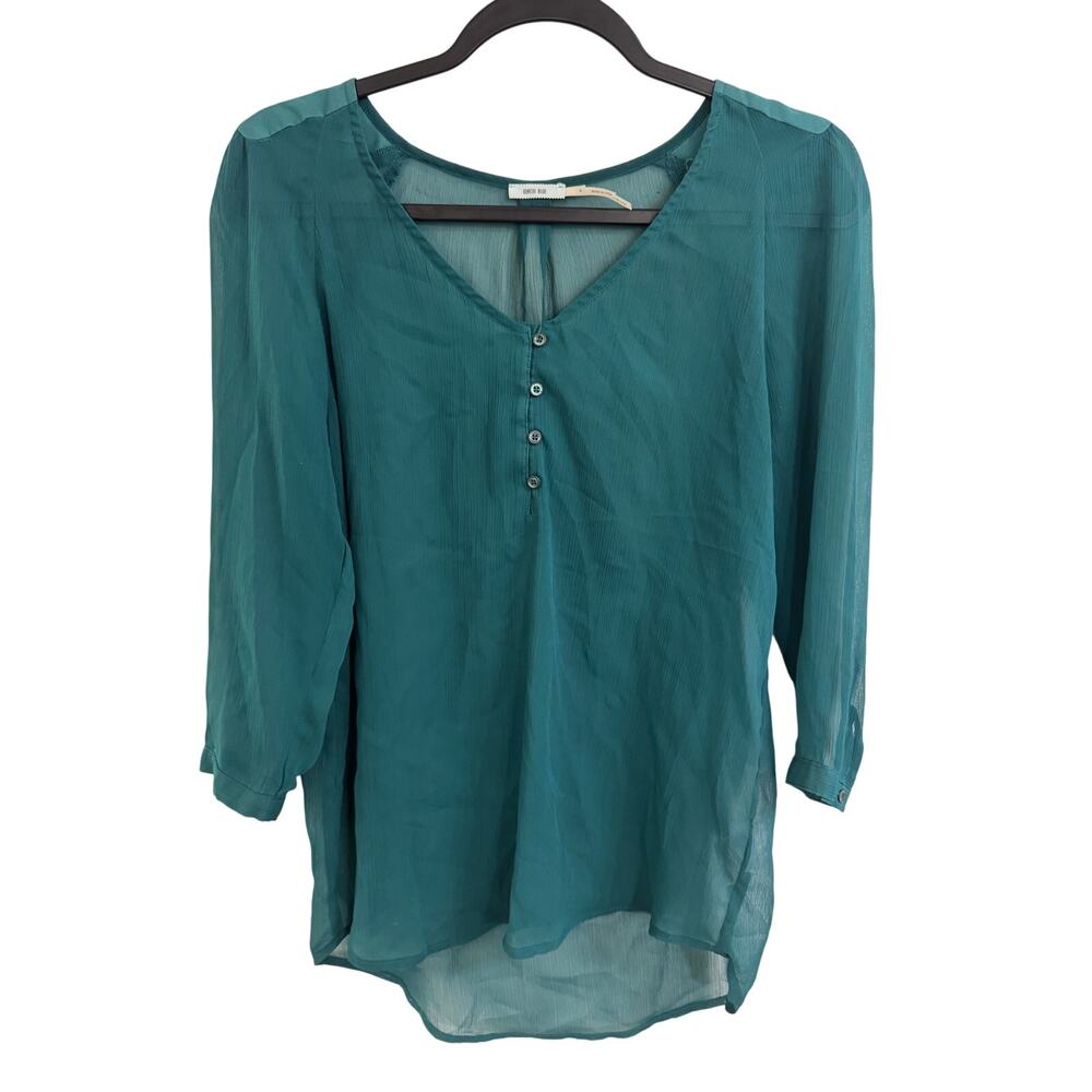 KIMCHI BLUE Urban Outfitters Sheer Blouse Top M (1335)